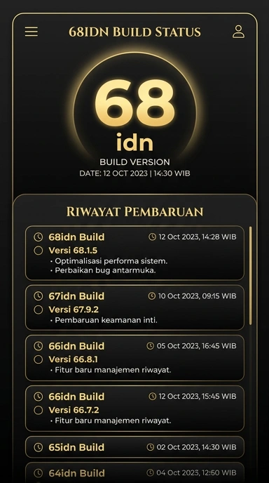 Riwayat Versi 68idn untuk Android