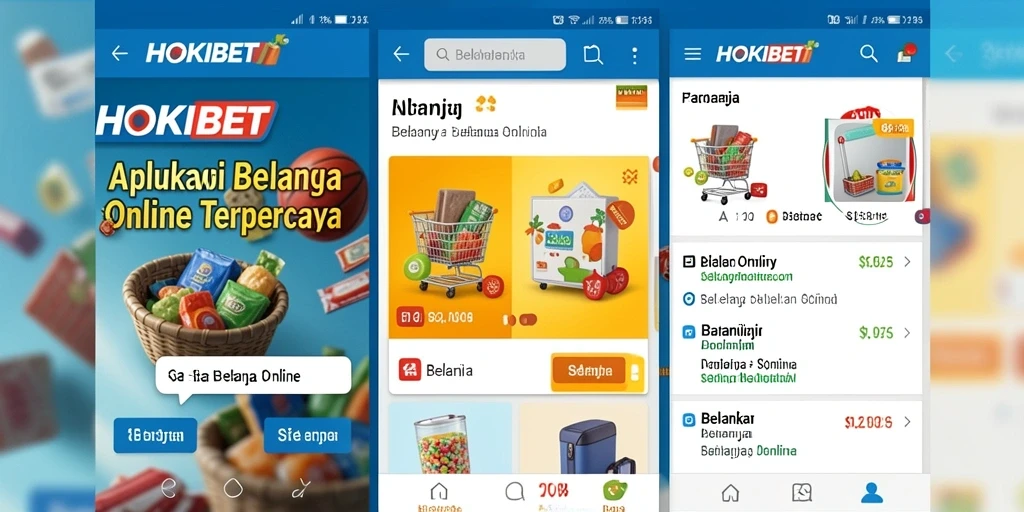Antarmuka aplikasi HOKIBET untuk belanja online yang ramah pengguna.