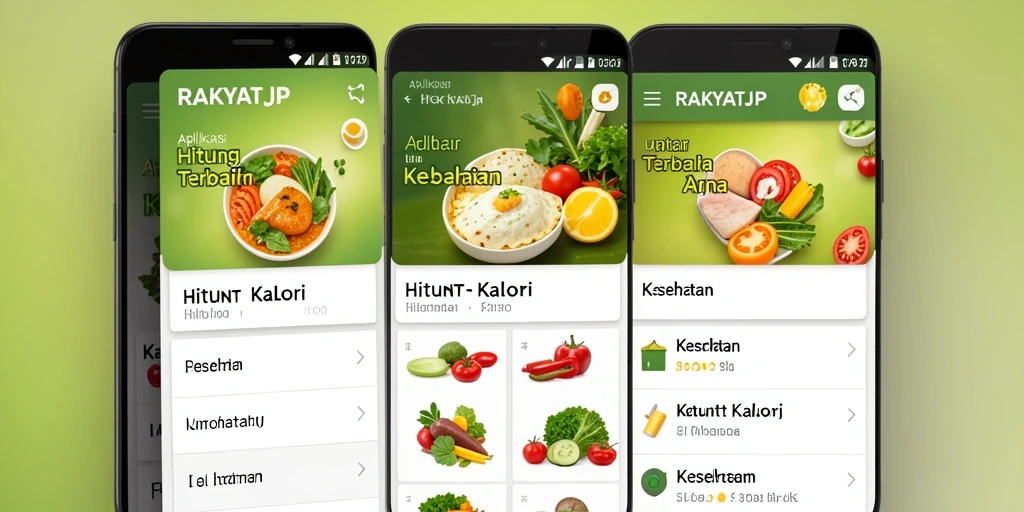 Tampilan antarmuka RAKYATJP dengan fitur Hitung Kalori yang mudah digunakan.
